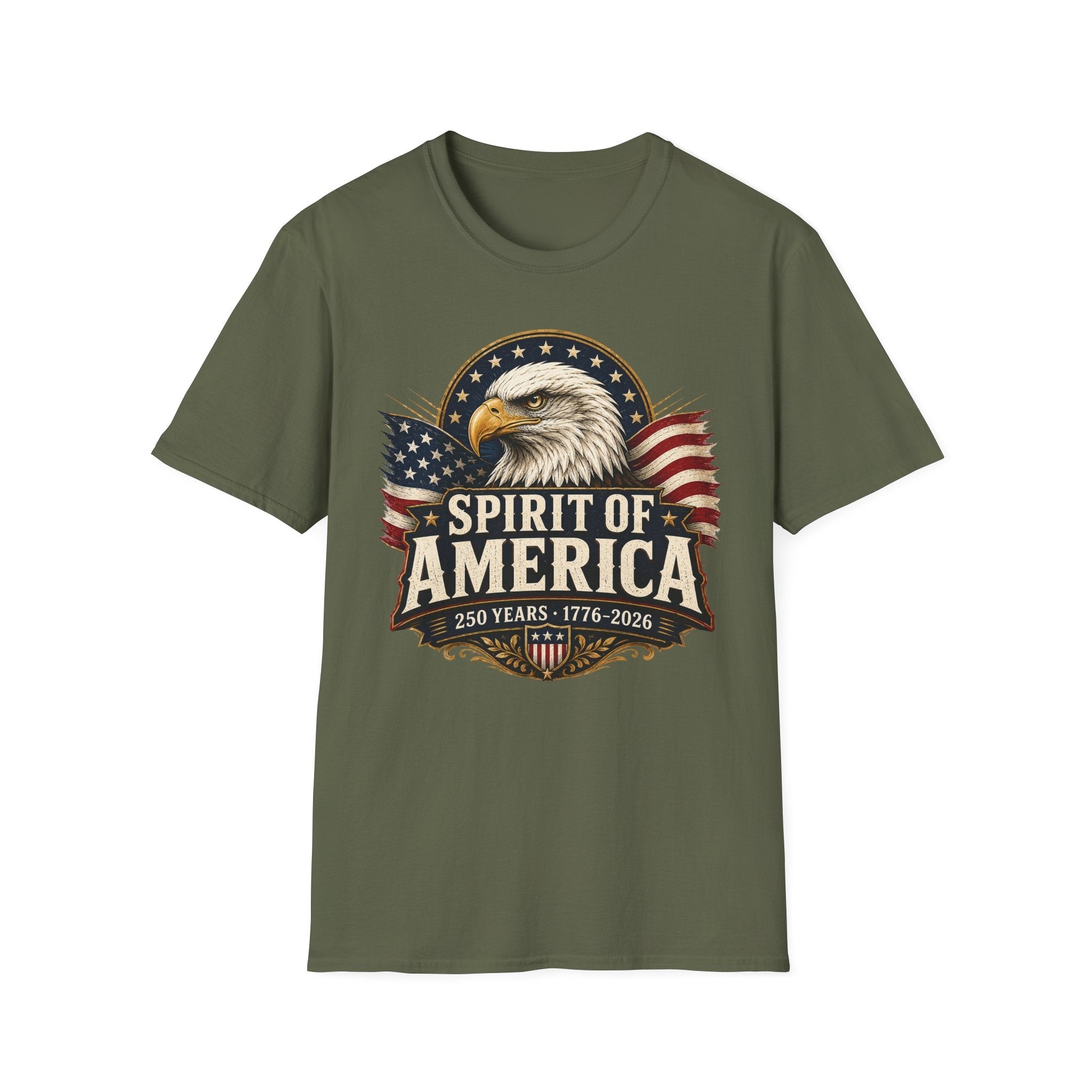 Spirit of America Patriotic Eagle T-Shirt – 250th Anniversary Edition | S–5XL