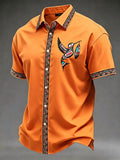 Men's Indigenous Print Casual Shirt
