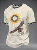 Men's Casual T-Shirt with Totem Print