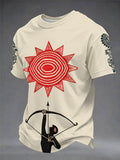 Men's Casual T-Shirt with Totem Print