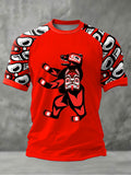 Men's Indigenous Bear Art Casual T-shirt