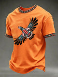 Men's Indigenous Totem Print Casual T-shirt