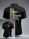 Men's Fatherhood Is Kingdom Work Polo Shirt