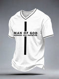 Men's Man of God V-Neck T-Shirt