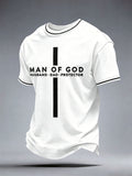 Men's Man Of God Husband Dad Protector T-Shirt