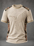 Men's Indigenous Art Print Casual T-Shirt