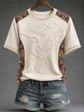 Women's Indigenous Totem Print Casual T-Shirt