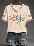 Women’s 'Hallelujah' V-Neck T-Shirts
