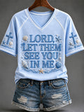 Women's “Lord ,Let Them See You In Me” Faith Casual T-shirt