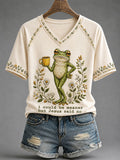 Women's 'I Could Be Meaner But Jesus Said No' Printed Casual T-Shirt