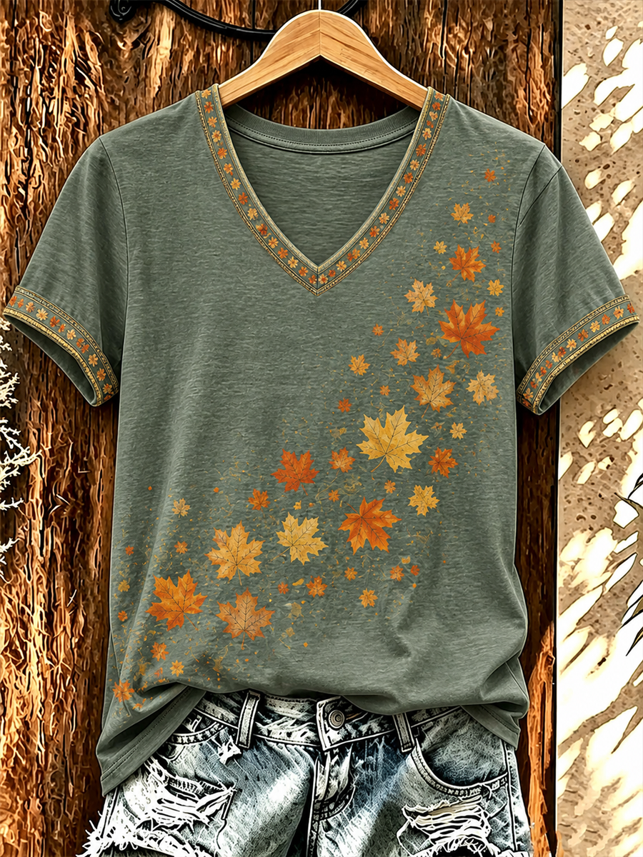 Women's FALL short-sleeved T-shirt