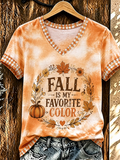 Women's FALL IS MY FAVORITE COLOR short-sleeved T-shirt