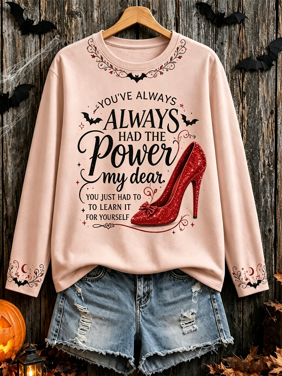 Women's Round neck long sleeve T-shirt
