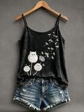 Women’s cat dandelion vests