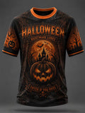 Men's 'Enter If You Dare' Halloween Casual T-shirt
