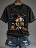 Women's Funny Dog Lover Halloween Tee