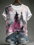Women's Halloween Witch Short-sleeved T-shirt