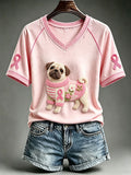 Women's Cute Pug T-shirt