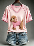 Women's Cute Poodle T-shirt