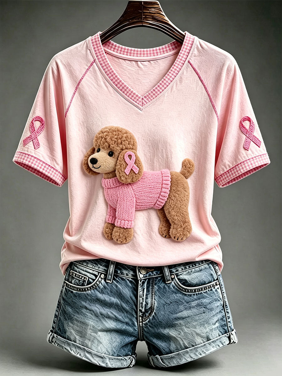 Women's Cute Poodle T-shirt