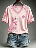 Women's Cute Cat T-shirt