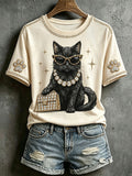 Women's Black Cat T-shirts