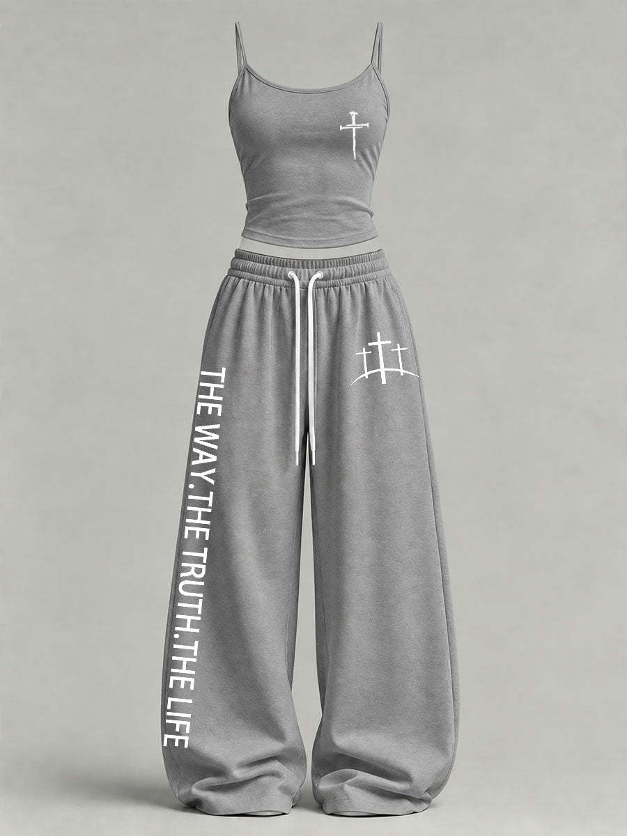Women's 'The Way The Truth The Life' Printed Casual Set