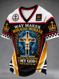 Men's Christian Way Maker Short Sleeve V-neck T-shirt