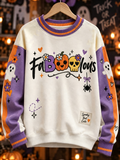 Women's Faboolous Halloween Printed Regular Sweatshirt