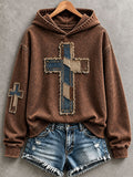 Women's Christian Art Cross Hoodie