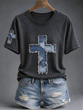 Women's Christian Art Cross T-Shirt
