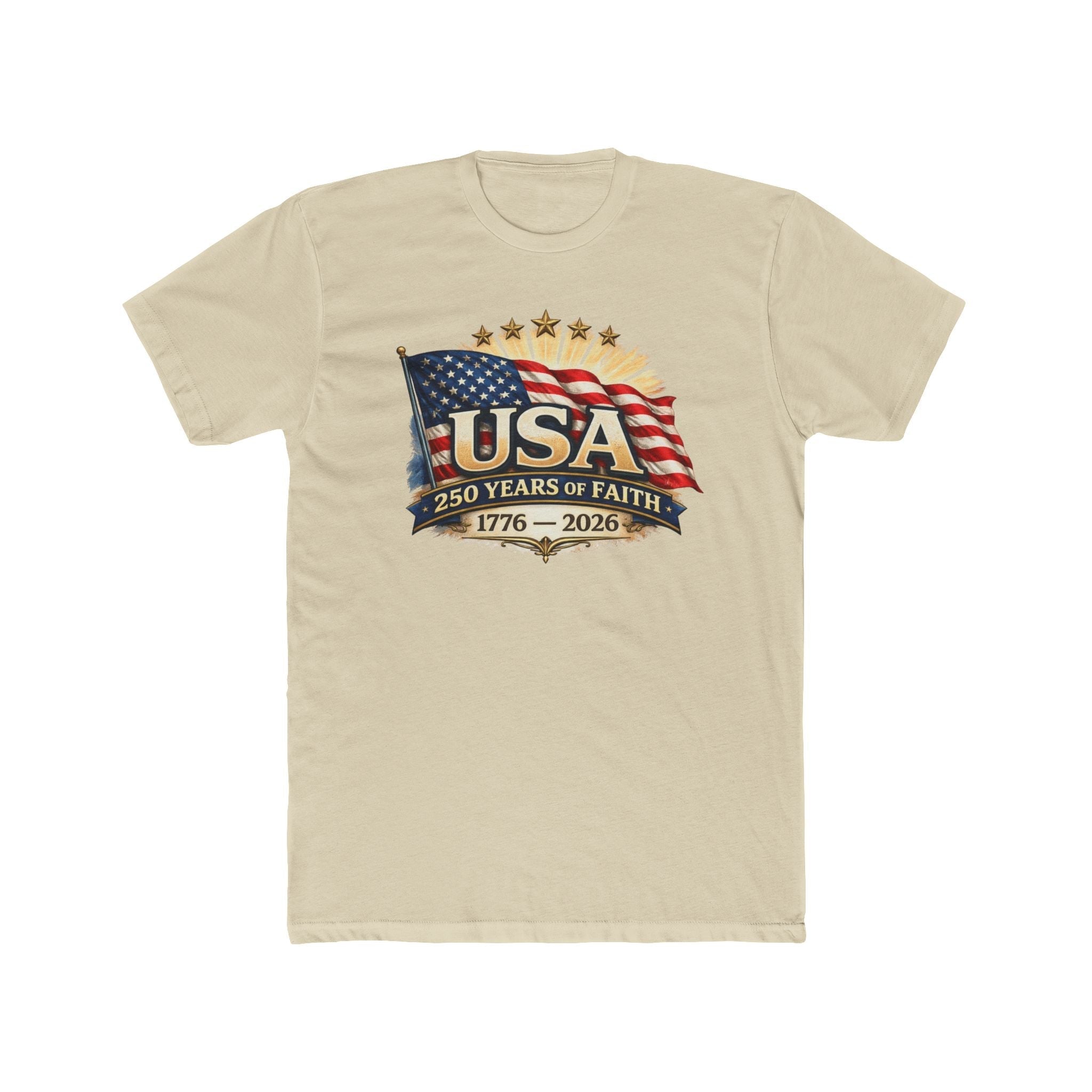 USA 250 Years of Faith 1776–2026 Patriotic T-Shirt